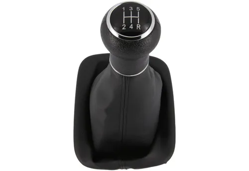 RECAMBO Schalthebel Schaltknauf, Schaltsack, Wahlhebel, Kappe für Audi A4 B5, 1998-2001, Plug & Play, Auto Schalthebel Schaltmanschette, schwarz