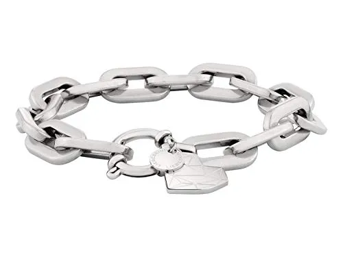 LIEBESKIND BERLIN Damen-Statement-Armbänder Edelstahl LJ-0310-B-20 - Elegantes Damenarmband aus Edelstahl mit geometrischem Design, ideal für jeden Anlass und sorgt für einen stylishen Look.