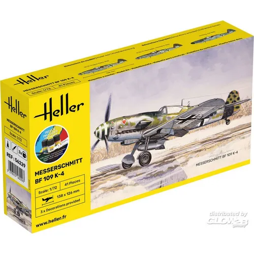 Heller 56229 STARTER KIT Messerschmitt Bf 109 K-4 1:72 von HELLER