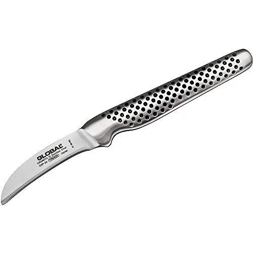 GLOBAL Schälmesser GSF-34 - 6 cm - Gemüsemesser mit 6 cm Klinge, ideal zum Tournieren und Schälen von Gemüse. Hochwertige japanische Handwerkskunst für Profiköche und Hobbyköche.
