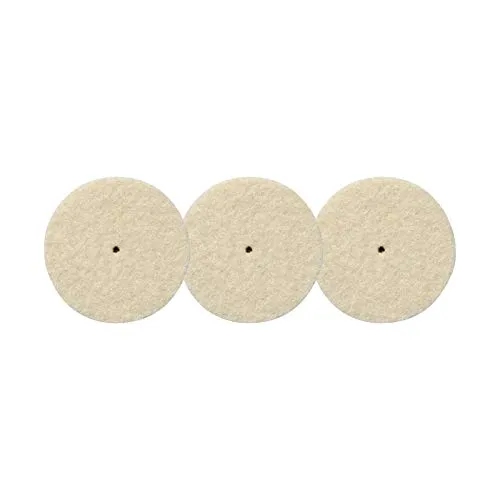 Dremel 429 Polierrad - Zubehörsatz für Multifunktionswerkzeug mit 3 Polierrädern zum Reinigen und Polieren von Kunststoffen, Gold, Glas, Silber, Stahl, Messing u.v.m.