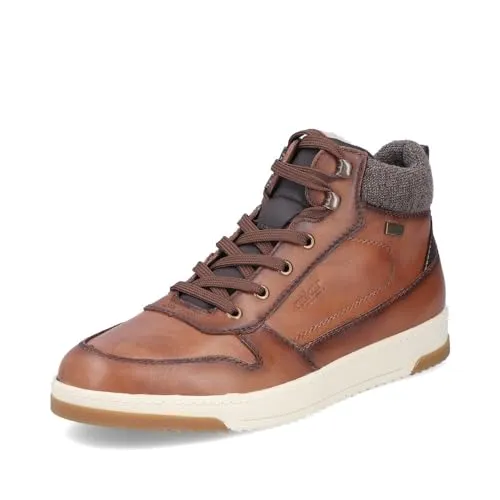 Rieker Herren High-Top Sneaker 17530, wasserabweisend und bequem - Laufschuhe mit riekerTEX-Membran für optimalen Nässeschutz, ideal für breite Füße und ein angenehmes Fußklima dank atmungsaktivem Leder.