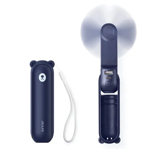 Jisulife Handventilator Life8, 3-in-1: Ventilator, Taschenlampe und Powerbank