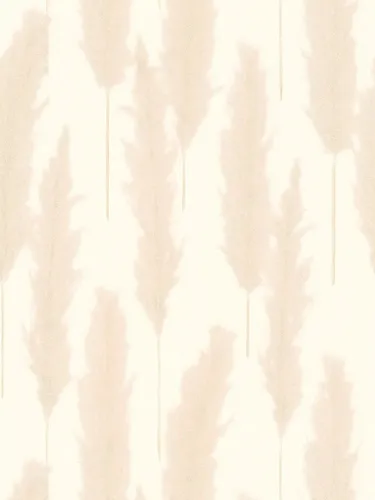 Tapete mit Lampenputzergras Design – Beige, Creme