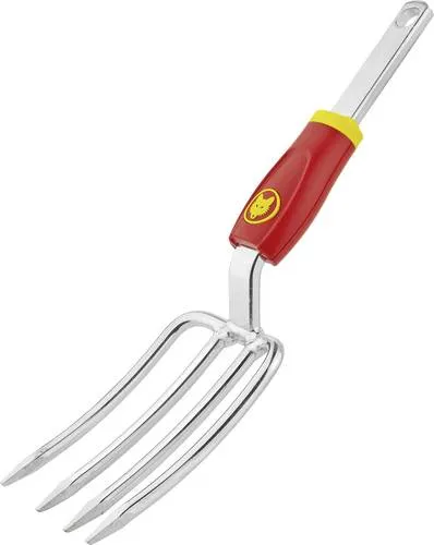 WOLF-Garten Multi-Star Gabel 7.5cm - Vielseitiger Aufsatz für Gartengeräte, einfaches Click-System, ermöglicht ergonomisches Arbeiten im Garten mit verschiedenen Stiellängen für mehr Komfort.