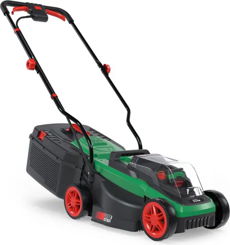 Güde Akku Rasenmäher 320/20-4 - Sichelmäher mit bürstenlosem Motor für bis zu 1300 m², 3-fach Schnitthöhenverstellung und ergonomischem Design für komfortables Mähen.