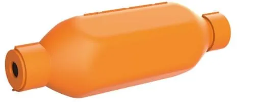 A2ZWORLD Wasserdichte Schutzbox IP44, für elektrische Verlängerung und Lenkradsteckdose, wasserresistent, orange, Kunststoff, für Kabel mit Durchmesser 6,8 – 10 mm, Größe 24,5 x 7,7 x 6,6 cm
