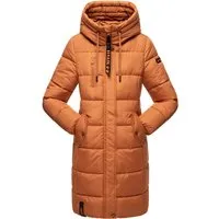 Marikoo Damen Winterjacke – Lange Steppjacke mit Kapuze & vielen Taschen