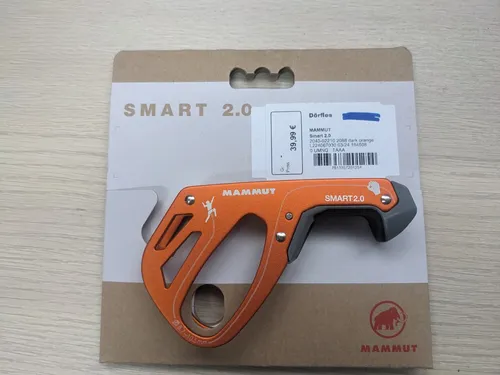 Mammut Smart 2.0 Sicherungsgerät - Orange, One Size - Kletterzubehör mit innovativer Bremsfunktion für sicheres und präzises Sichern beim Klettern.