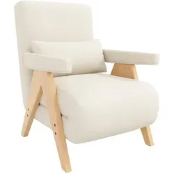 Redom Schlafsessel, Beige, Textil, 87x64x60 cm, Wohnzimmer, Sessel, Polstersessel