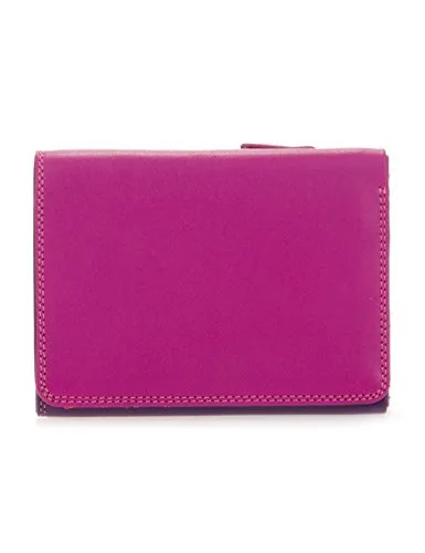 mywalit Leder Damen Geldbörse - medium Tri-fold Wallet - 106-75 Sangria Multi - Damen-Geldbörsen mit 8 Kreditkartenfächern, einem Notenbereich und einem praktischen Reißverschlussmünzfach für optimale Organisation.