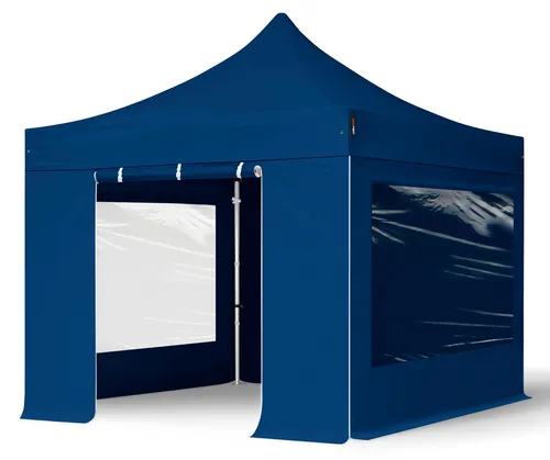 Faltzelt PROFESSIONAL 3x3 m in blau von Toolport
