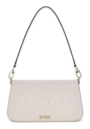 Guess Schultertasche Flap Shoulder Bag - Elegante Schultertasche von GUESS, aus recyceltem Material, mit geräumigem Hauptfach und verstellbarem Schulterriemen. Ideal für modische Akzente und praktisches Ordnen Ihrer Essentials.