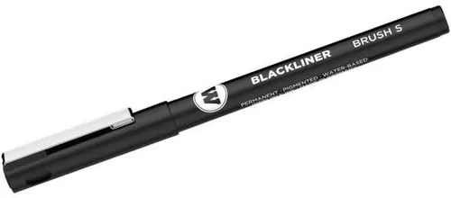 MOLOTOW Fineliner Blackliner Brush S 1-2mm schwarz (6 Stück)