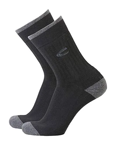 camel active 2er Pack Sport Socks 6510 610 black Strumpf schwarz Socken Doppelpack, Size:39-42