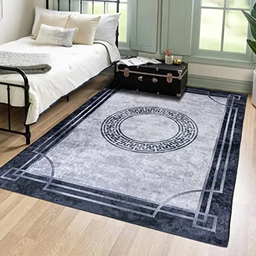 Mazovia Orientteppich Vintage 80 x 150 cm - Waschmaschinenwaschbar und mit rutschfester Unterseite ausgestattet, bringt dieser orientalische Teppich klassischen Stil in Ihr Zuhause. Hergestellt aus langlebigem Polyester, sorgt er für einfache Pflege und langanhaltende Freude.
