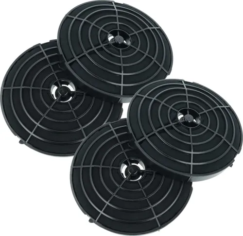 vhbw 4x Aktivkohlefilter kompatibel mit Ikea 203.891.46, 205.217.06, 205.269.97, 302.446.24, 203.889.86, 20244629, 20388986 Dunstabzugshaube - 17,8 cm