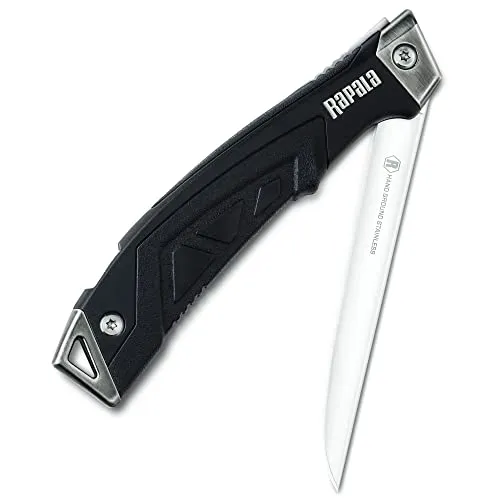 Rapala FILLET KNIFE FOLDING - Klappbares Filetiermesser 28,5cm - Messer für präzises Filetieren, platzsparend und ideal für Angler und Outdoor-Enthusiasten.