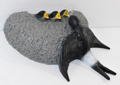 Deko Garten Figur Vogelfigur Schwalbennest zum Anhängen aus Kunststoff H 18 cm