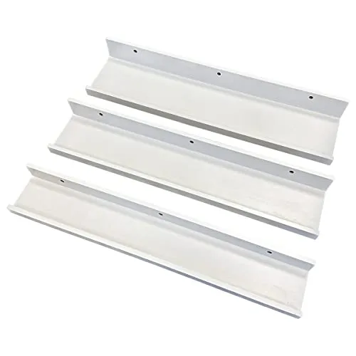 PrimoLiving 3er Set Wandregal Weiß - 90 cm Schweberegal Bilderleiste Set für Bilderrahmen Bücher Deko im Wohnzimmer Arbeitszimmer Badezimmer Küche Schlafzimmer P-14851