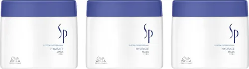 Wella Hydrate Haarmaske feuchtigkeitsspendende Intensivkur für normales bis trockenes Haar 3x400 ml