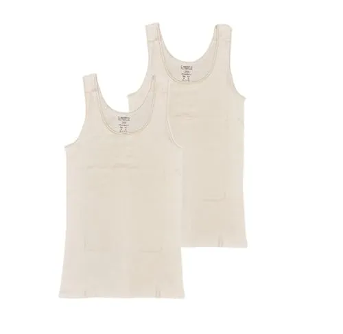 Toker Collection Damen Unterhemd, 100% Baumwolle, 2 Stück, Rundhalsausschnitt, Reguläre Passform, Klassisch (DE/NL/SE/PL, Numerisch, 36, 38, Regular, Regular, Haut)