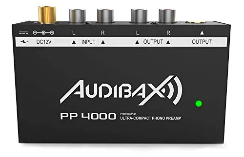 Audibax PP4000 Phono-Vorverstärker mit ON/OFF-Schalter