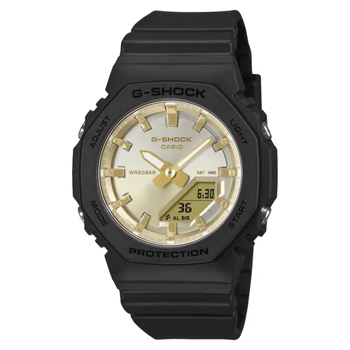 G-shock GMA-P2100SG-1A - Sportliche Armbanduhr für Damen und Herren - Armbanduhren mit 200 m Wasserdichtigkeit, perfekt für Sport und Outdoor-Aktivitäten. Elegantes Edelstahlarmband und Datumsanzeige bieten Funktionalität und Stil.