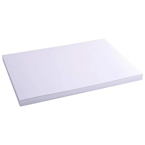 Exacompta 13304E - Packung mit 100 weißen Karteikarten, 297 x 420 mm, ideal zum Organisieren und Präsentieren von Informationen