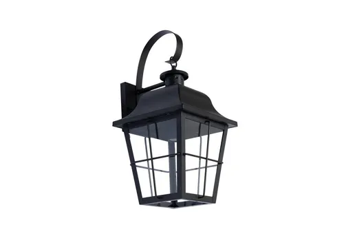 Lindby Wandleuchte Mertollio - Retro Außenlampe in Schwarz - Hochwertige Außenwandleuchte mit IP43 Schutz, ideal für Terrasse, Garten oder Balkon. Stimmungsvolle Beleuchtung für Sommerabende und Sicherheit im Winter.