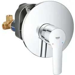 GROHE QUICKFIX Start Einhand-Brausearmatur - Wandmontage, chrom - Armaturen mit GROHE QUICKFIX Installationssystem, Pflegeleicht dank langlebiger GROHE StarLight Chromoberfläche und einfache Montage durch Anleitungsvideo.
