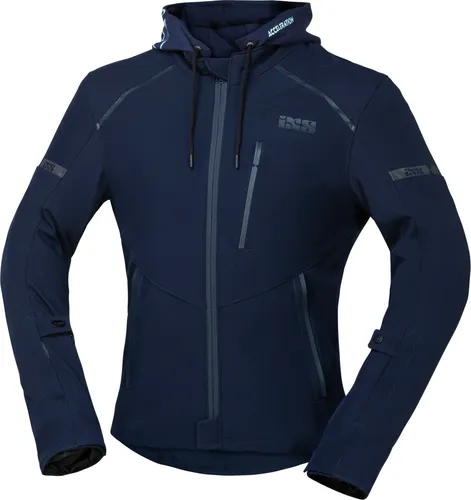 IXS Moto 2.0 Textiljacke - Wasserdicht und Bequem - Dunkelblau - S - Hochwertige Motorradjacke aus elastischem Stretch-Material, wasserdicht und atmungsaktiv. Ideal für sicheres Fahren bei jedem Wetter mit optimalem Tragekomfort.