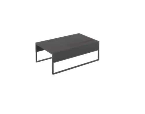 Designer schwarzer Couchtisch Deluxe aus Holz
