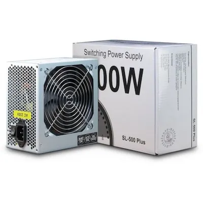 Inter-Tech 500W SL-500 Plus ATX - Hochwertiges Netzteil, zuverlässige Leistung für stabile Systemkonfigurationen