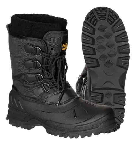 Kälteschutzstiefel, geschnürt, schwarz Größe: 45 - Wanderschuhe für extreme Kälte, mit robuster Schnürung und optimalem Halt für Outdoor-Abenteuer.