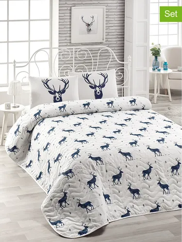 Colorful Cotton 3tlg. Tagesdecken-Set 