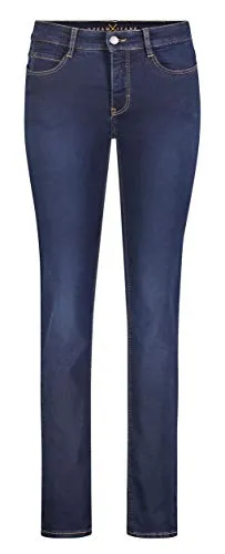 Mac Dream Denim Jeans Damen blau - 44/34 - Jeans für Damen von Mac, Slim Fit Straight Leg mit 5-Pocket-Form und bequemer Taille für optimalen Tragekomfort.
