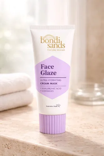 Bondi Sands Face Glaze Cream Mask 75 ml Hyaluronsäure Ceramide...