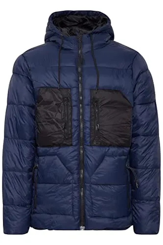 Blend 20714841 Herren Winterjacke mit Kapuze - Funktionsjacke, warm gefüttert mit hochabschließendem Kragen, ideal für kalte Temperaturen und stylisch durch abgesetzte Brusttaschen.