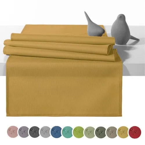 Tischläufer Gelb von Heimtexland