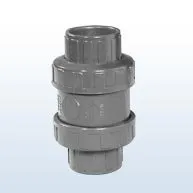 PVC Rückschlagventil mit O-Ring, 2x Klebemuffe, 40 mm