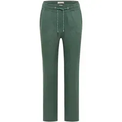 Cecil Slim Leg Hose aus Leinen in Just Khaki