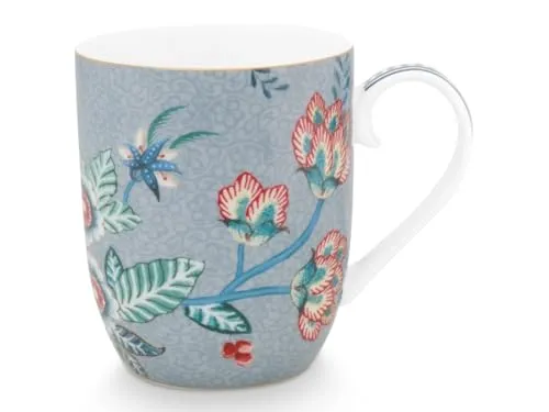 Pip Studio Flower Festival Henkelbecher Light Blue145ml