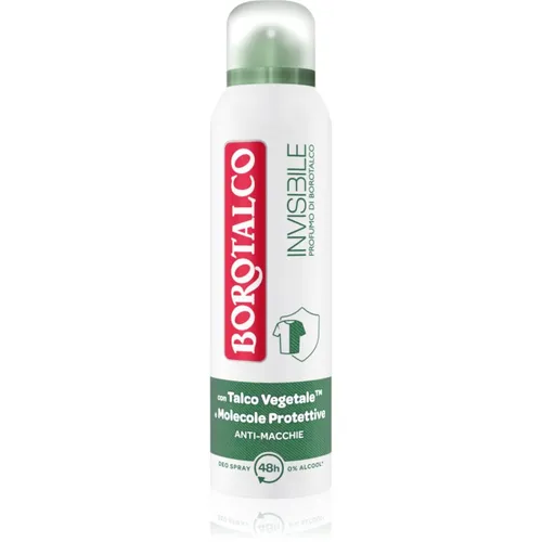 Borotalco Invisible Original Deodorant Spray 150 ml - Deodorant für Damen, alkoholfrei und schützt vor unangenehmem Geruch ohne Fleckenbildung. Genießen Sie den ganzen Tag ein frisches Gefühl!