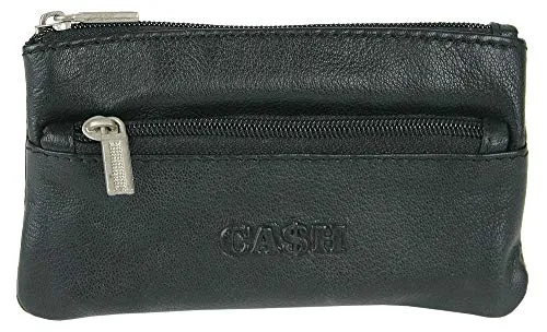 CA$H - Schlüsseltasche - Echt-Leder Schlüsseletui - Schwarz