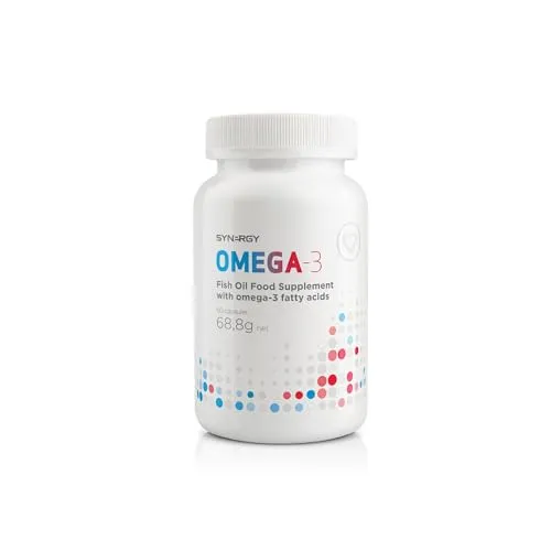 Synergy Worldwide Omega-3 | Hochwirksames Fischöl-Ergänzungsmittel für Herz, Gehirn und Augengesundheit | 1000mg Fischöl | Unterstützt normale Gehirnfunktion, Herzgesundheit und Sehkraft | 60 Kapseln