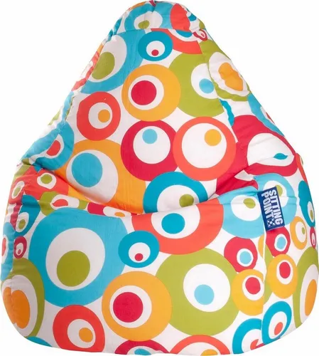 Sitting Point Sitzsack BeanBag Malibu 120 l Türkis Bunt von Sitting Point