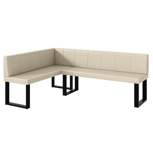 MEBLINI Eckbank für Esszimmer in weiß von MEBLINI