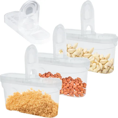 Set 3x 1,3 L Aufbewahrungsbox Küche Behälter aus Plastik Mit Deckel, Vorratsgläser zur Aufbewahrung Lebensmittel, Vorratsdose Küchenorganizer, Vorratsdosen-Sets