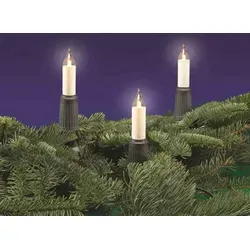 Rotpfeil LED-Lichterkette weiß, 15 Lampen, 34m - Weihnachtsbeleuchtung mit 15 energieeffizienten LED-Lichtern, IP44 wetterfest, ideal für Innen- und Außenbereich, sorgt für stimmungsvolle Festtagsbeleuchtung.